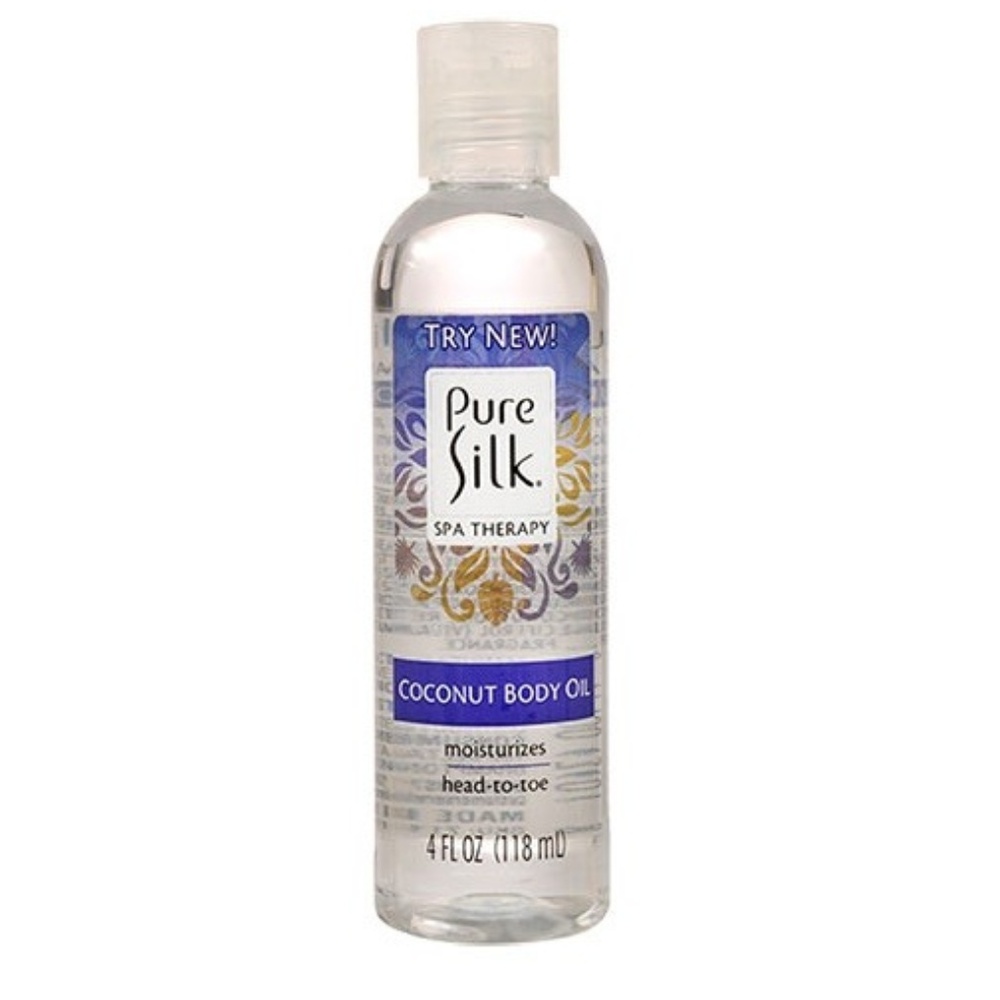 PURE SILK COCONUT BODY OIL 4-OZ (NEW WITH TAGS)